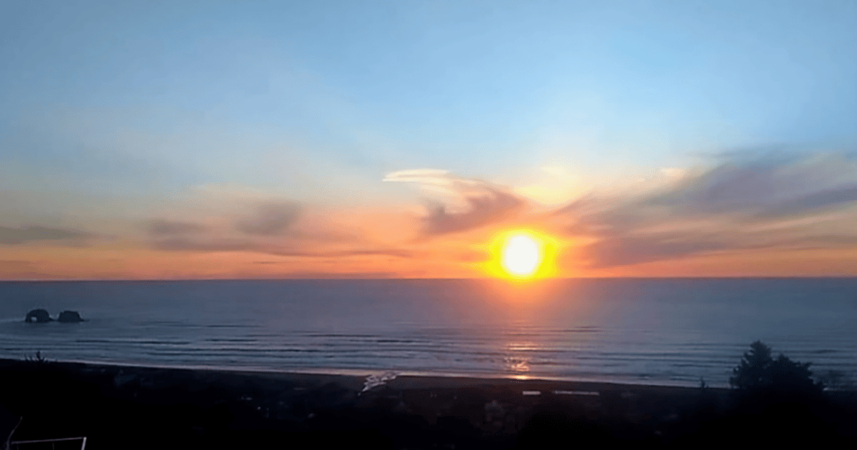 Sunset Rockaway Oregon